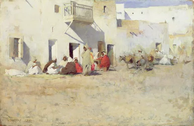 Cafe at Biskra, Algiers, 1887